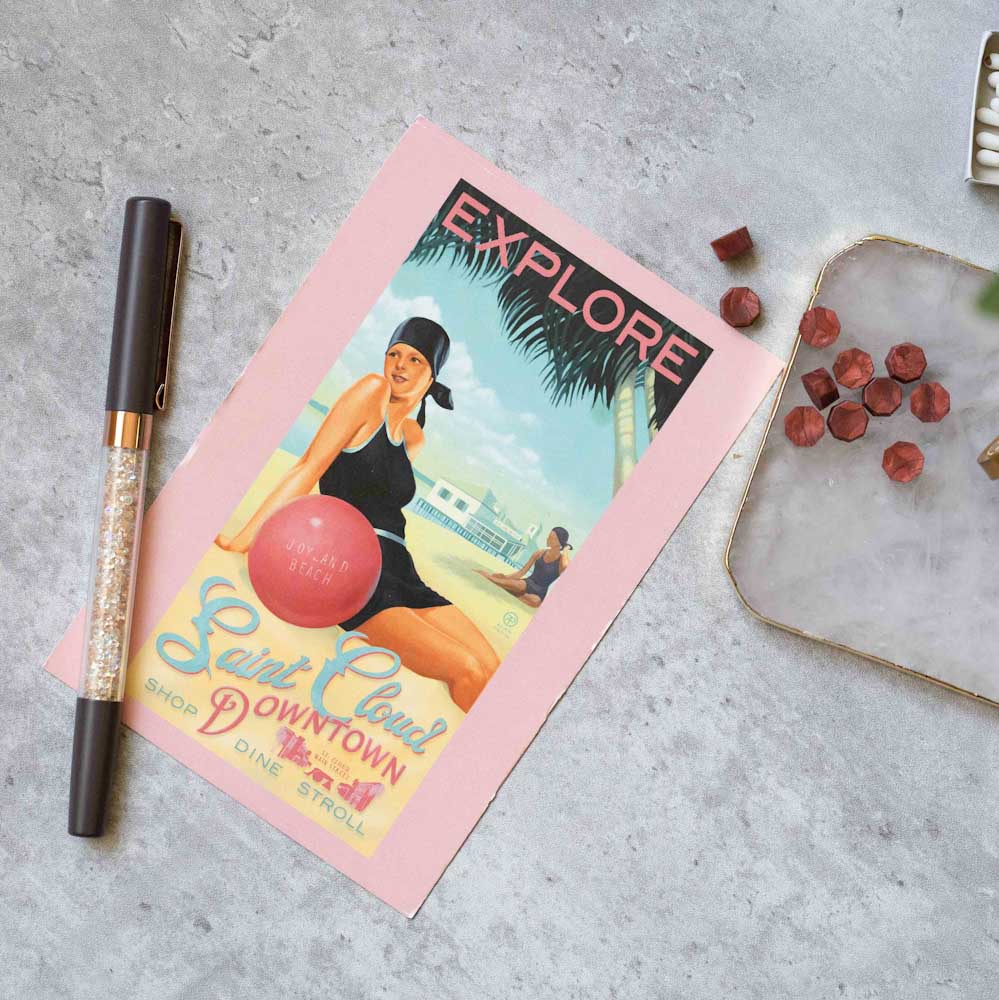 Vintage Inspired FLorida postcards